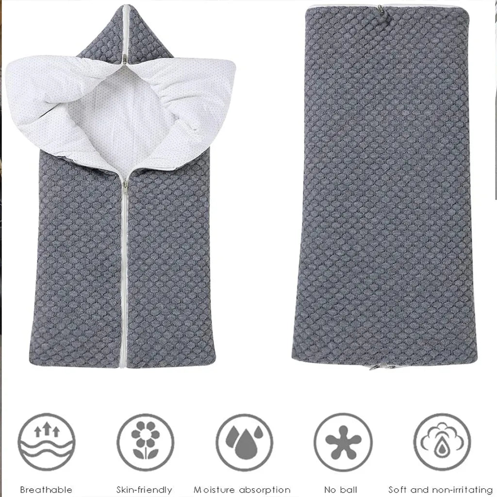  Neugeborenen Wickeldecke, Multifunktional Winter Warme Schlafsack Kinderwagen Decke Für 0-12 Monate Baby Jungen Oder Mädchen