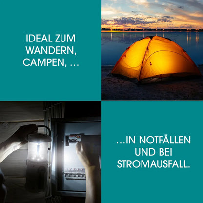 EASYmaxx Akku-Lampe Mit Radio - Lädt über Solar, Kurbel Und USB