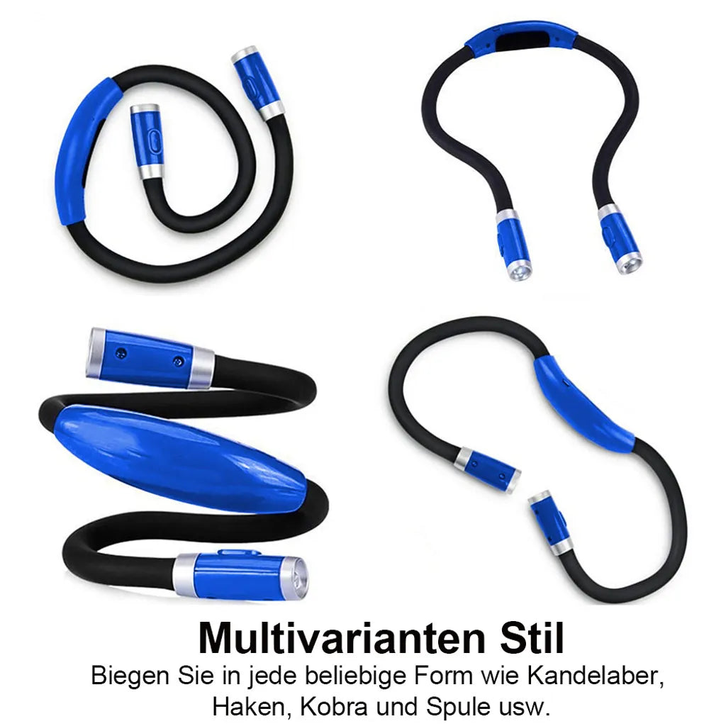  Halslampe Umhängelampe Leselampe Flexible Taschenlampe Für Lesen, Basteln, Stricken, Häkeln, Joggen