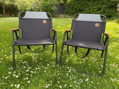  Klappstuhl 2 Stück Im Set - Campingstuhl Gartenstuhl JAMES Tragbar Klappbar