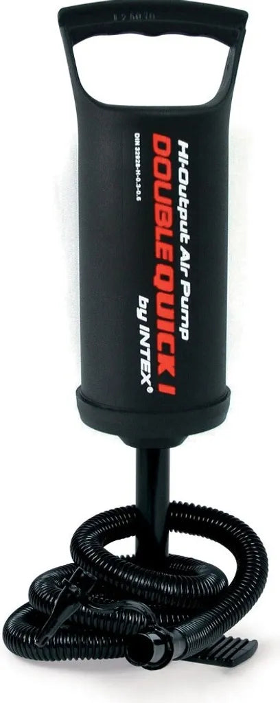  Intex Doppelhub Luftpumpe Double Quick I 29cm 3 Adapter 6.7/8.5/18mm