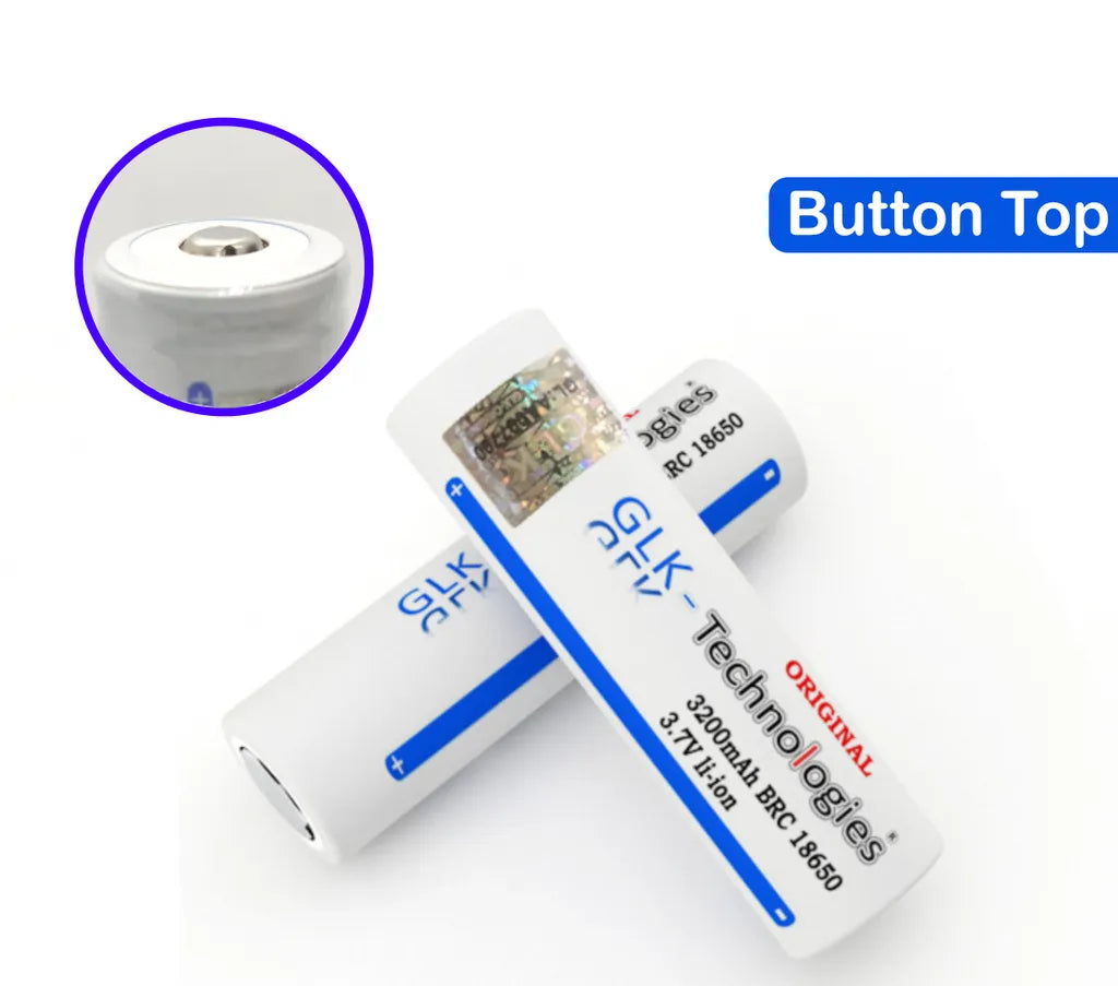  Glk-Technologies Li-Ion Akku 18650 VTC6 Akku 3.7V 3200mAh Taschenlampe Button Akku