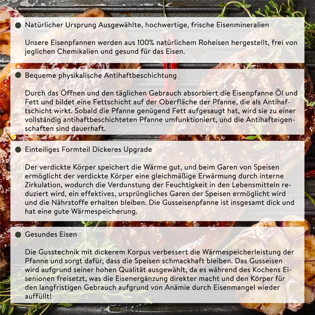 Mucola Gusseisen Feuertopf Gusstopf Inkl. Deckelgriff 2in1 Kochtopf & Pfanne 4,2L Dutch Oven Potjie Camping Kochgeschirr