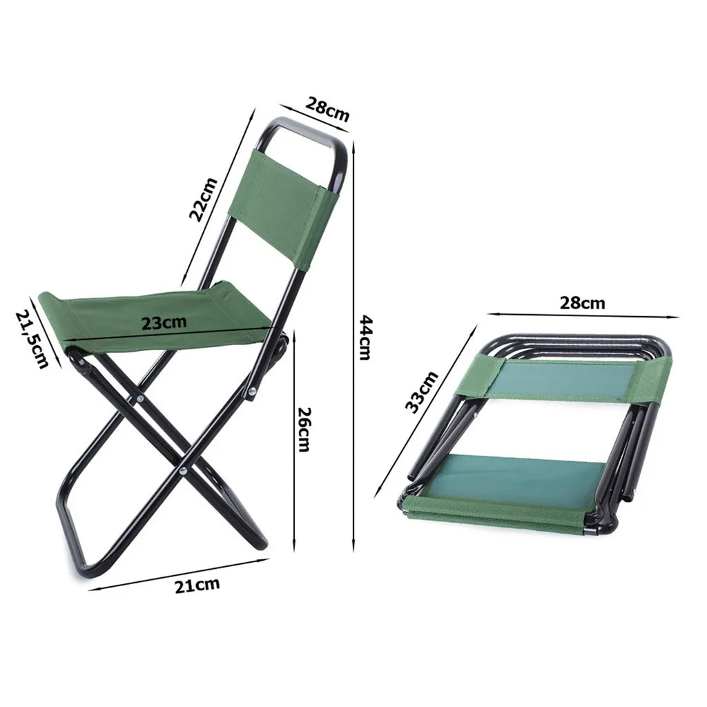  Campingstuhl Lehne Mini Angelstuhl Falthocker Klapphocker Campinghocker Angler