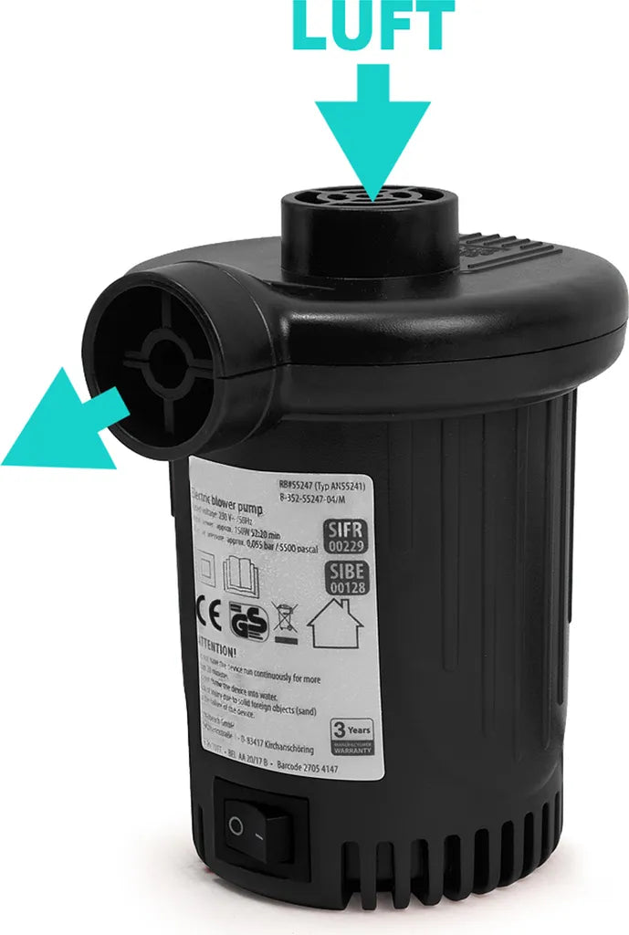  DEUBA® Elektropumpe Elektrische Luftpumpe 12V Gebläsepumpe Pumpe Gebläse Campingpumpe