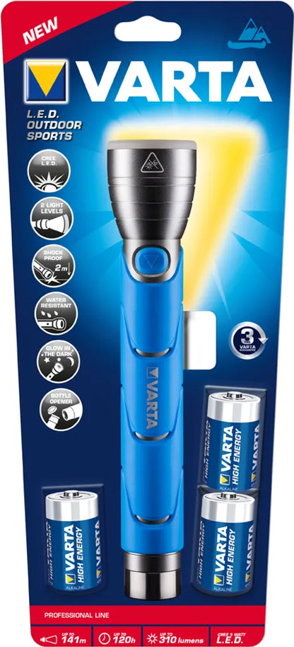  VARTA LED Taschenlampe "Outdoor Sports Flashlight" 3 C
