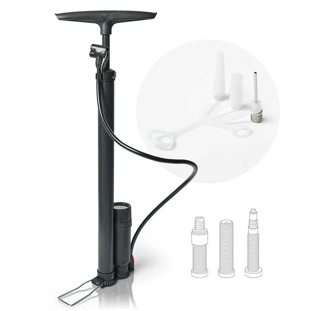  Fahrradpumpe Alle Ventile Sport Luftpumpe Standpumpe Manometer Standluftpumpe