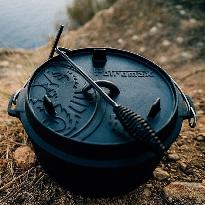  Petromax Feuertopf Dutch Oven Set Pflegepaste Deckelheber FT6 Mit Füßen