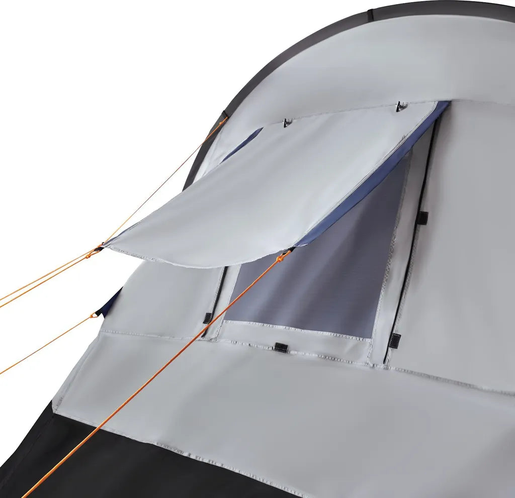  CampFeuer Zelt Smart Für 4 Personen | Schwarz / Blau / Grau, 2000 Mm Wassersäule