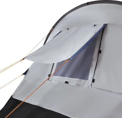  CampFeuer Zelt Smart Für 4 Personen | Schwarz / Blau / Grau, 2000 Mm Wassersäule
