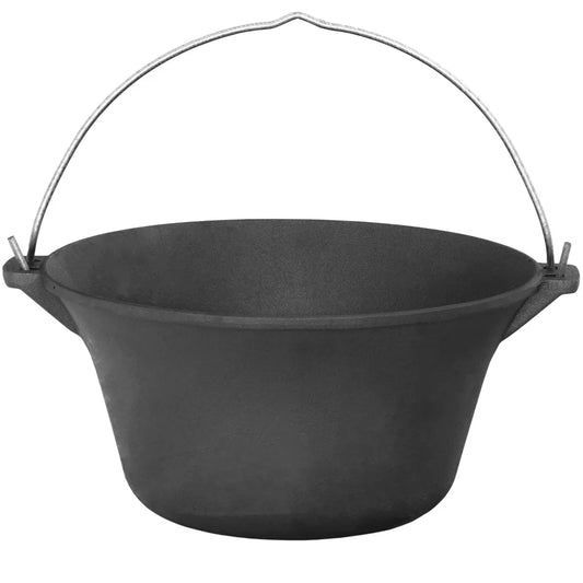  Gulaschkessel 10,8L Camping Schwenktopf Outdoor Kazan Bräter Gusseisen Mit Bügel