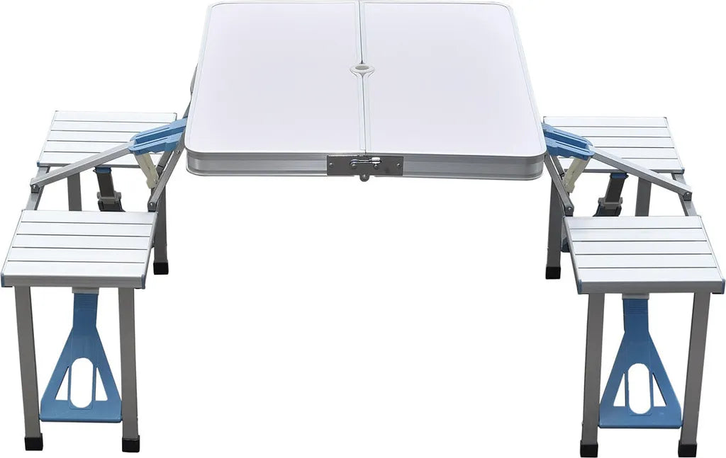  SVITA Camping Set Sitzgarnitur Tisch + Hocker Kofferfunktion Mit Tragegriffen