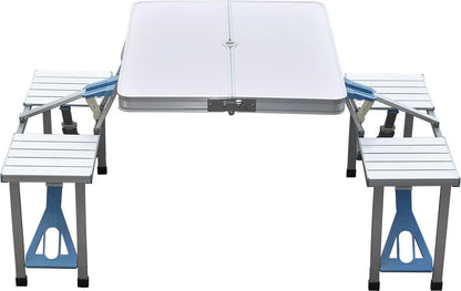  SVITA Camping Set Sitzgarnitur Tisch + Hocker Kofferfunktion Mit Tragegriffen