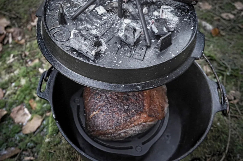  Petromax Feuertopf Dutch Oven Set Pflegepaste Deckelheber FT6 Mit Füßen