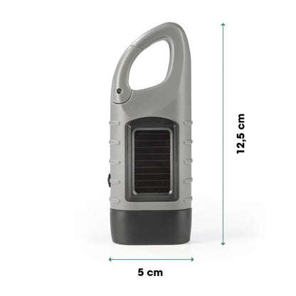  EASYmaxx Solar-Taschenlampe Mit Dynamo Kurbel