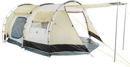  CampFeuer Zelt Super+ Für 4 Personen | Sand / Schwarz | 3000 Mm Wassersäule