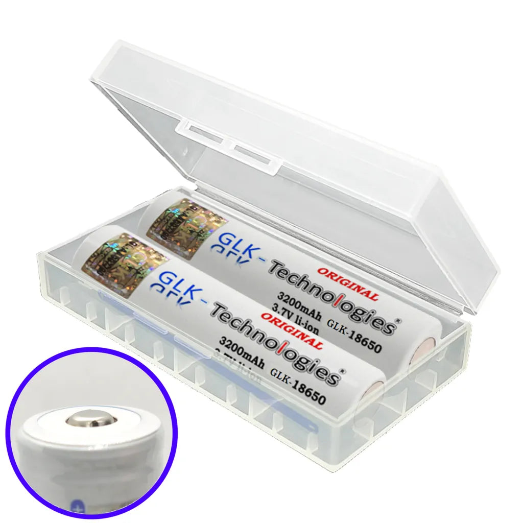  Glk-Technologies Li-Ion Akku 18650 VTC6 Akku 3.7V 3200mAh Taschenlampe Button Akku