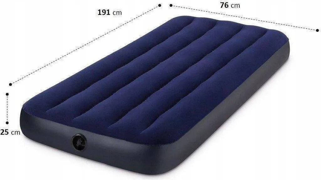  Intex Luftbett 191x76x25 Cm Blau Gästebett Luftmatratze