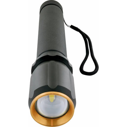  Schwaiger TLED600S LED Taschenlampe Mit Zoom Funktion Mit 3x Batterie Ersatz Schwarz