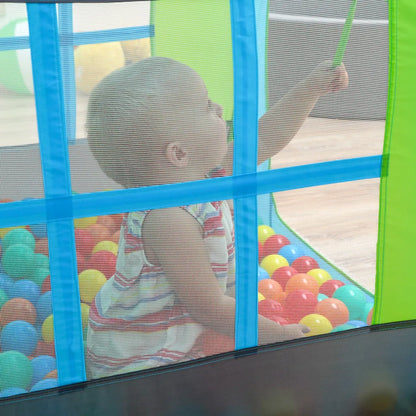  Bällebad Spielzelt 90x90x110cm Popup Baby Spielhaus Kinder-Zelt Blau