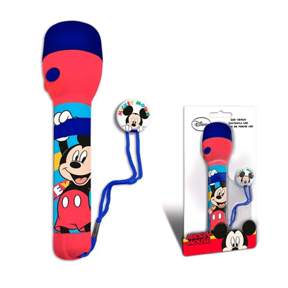  Disney Taschenlampe Mickey Junior 11 X 21 Cm Rot/blau, Farbe:Rot,Blau