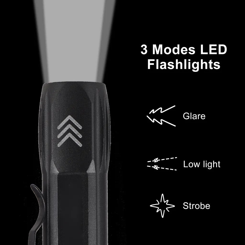  Wiederaufladbare USB-Taschenlampen LED-Taschenlampen Zoombare Helle Taschenlampe COB-Seitenlicht-Taschenlampe 3 Modi Fuer Outdoor-Camping-Notfall-Autoreparatur