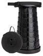  RHP Klapphocker Faltbar & Höhenverstellbar I Tragbarer Hocker Für Garten & Outdoor – Klappstuhl Campinghocker Campingstuhl Outdoorstuhl – Für Camping Reisen Angeln Grillen (Schwarz)