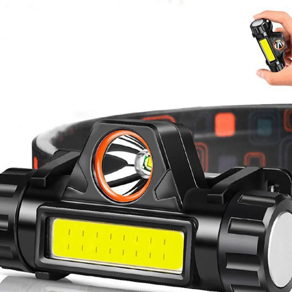  Superheller LED-Scheinwerfer Wiederaufladbar Scheinwerfer Taschenlampe Camping