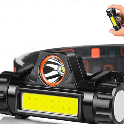  Superheller LED-Scheinwerfer Wiederaufladbar Scheinwerfer Taschenlampe Camping