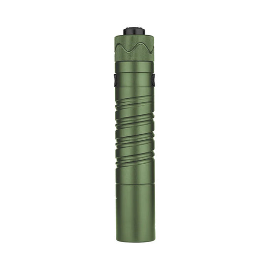  Olight I5R EOS Taschenlampe 350 Lumen Kalt Weiße LED 64 Meter Rechweite Und 37 Stunde Laufzeit Mit Heckschalter 1420mAh Batterie Per USB Wiederaufladbar Grün