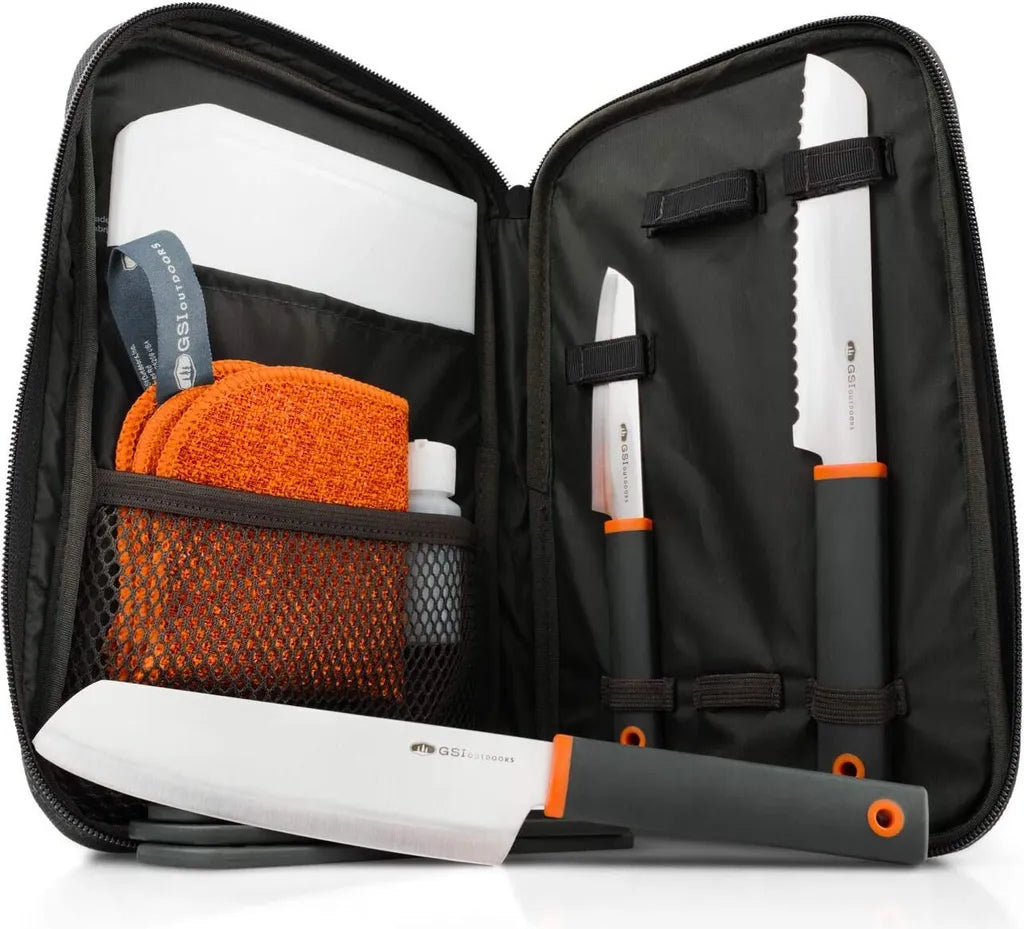  GSI 90105 Outdoors Santoku Knife Messerset, Unisex, Erwachsene, Mehrfarbig, Einheitsgröße