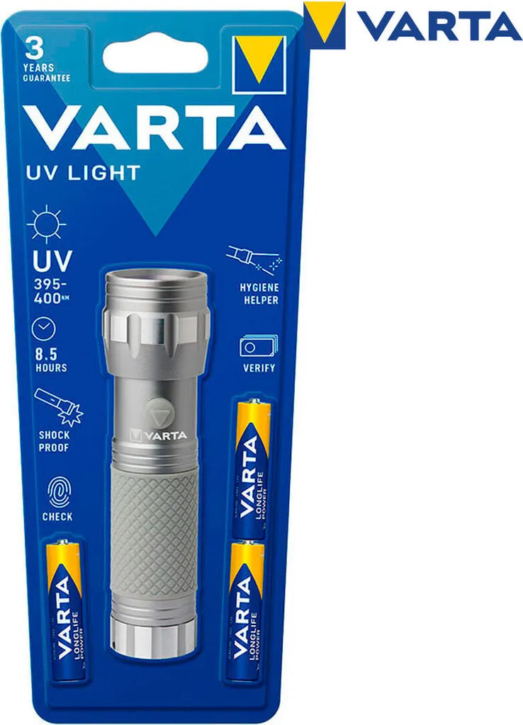  Varta UV-Taschenlampe Mit 3xAAA Batterien 15638101421