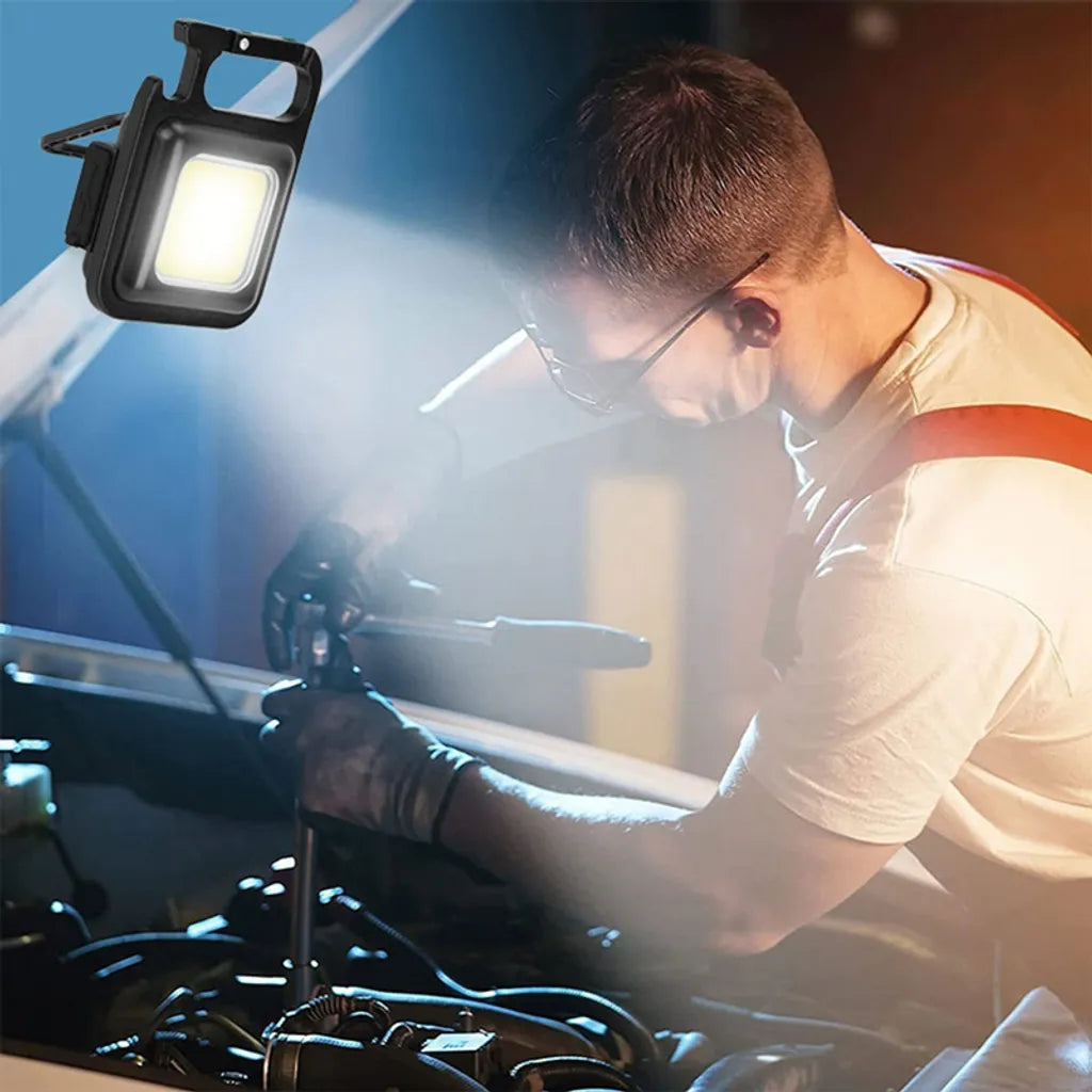  Mini 4 Modi USB-Lampe LED-Taschenlampe Arbeit Lichter Tragbare Tasche Schlüsselanhänger Licht
