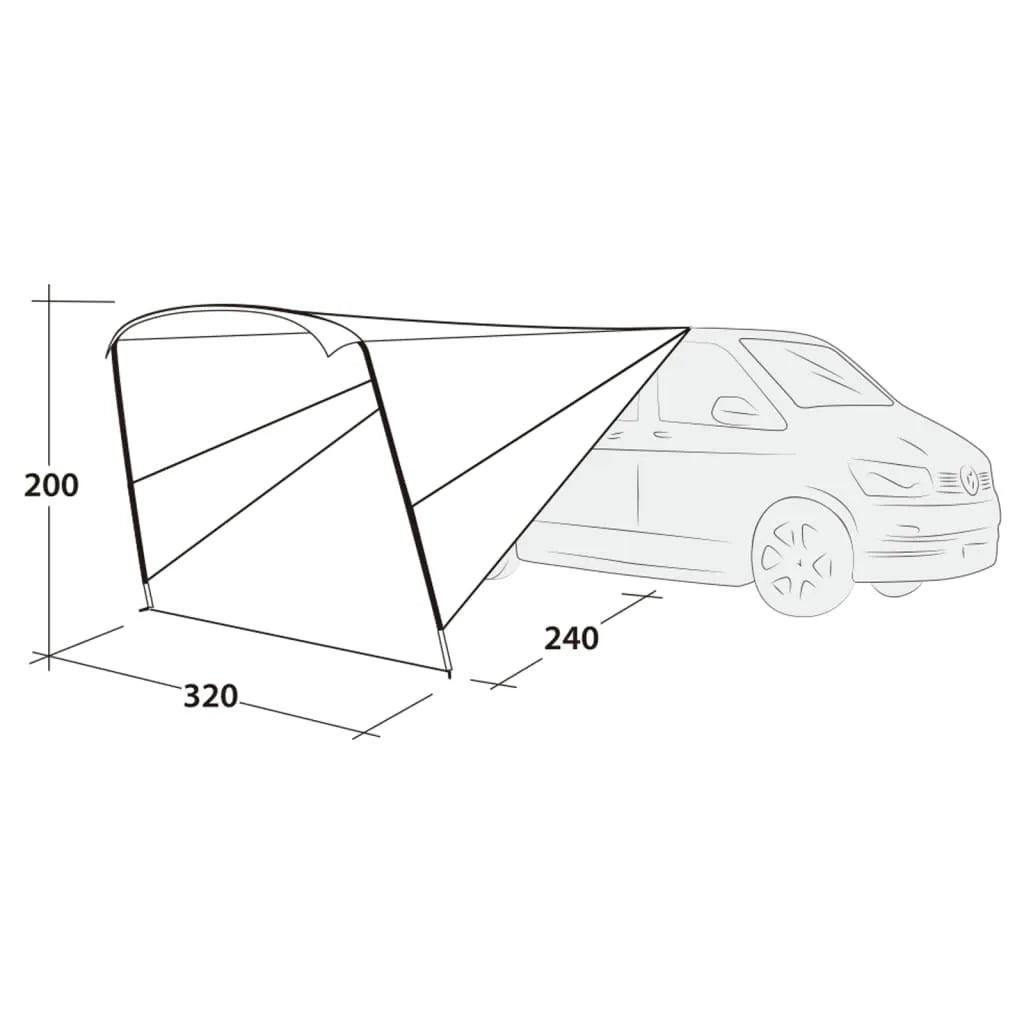  Outwell Vordach Touring Canopy Schwarz & Grau