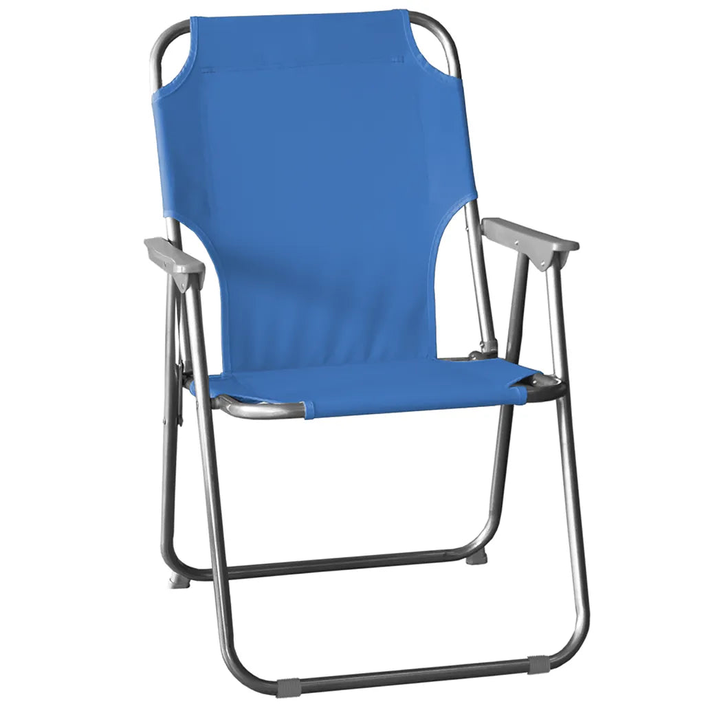  Wohaga Campingstuhl, Klappbarer Gartenstuhl, Farbe:Blau
