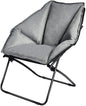  COSTWAY Moon Chair Gepolsterte Klappstuhl Campingstuhl Mondstuhl Faltbar Klappsessel 85X78X87cm