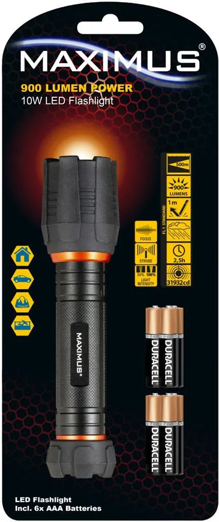  Maximus Taschenlampe M-FL-023-DU LED 10W / 900lm / 6xAAA
