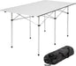  Tectake Camping Klapptisch Aus Aluminium Inkl. Tasche 140x70x70cm - Grau