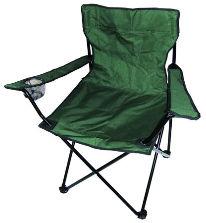  Linder Exclusiv Campingstuhl Mit Getränkehalter, Anglersessel Grün
