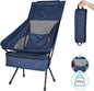  Campingstühle, Klappbarer Campingstuhl Mit Hoher Rückenlehne Und Tragetasche, Angelstuhl Für Sport Picknick Strand Wandern Camping, Klapp Stuhl Bis 130KG Belastbar