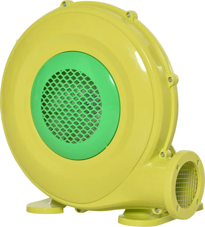  Outsunny Elektrische Luftpumpe Gebläsepumpe 450W Elektrische Pumpen Schnellbefüllbarer Inflator-Deflator Mit Einem Griff Leichtgewichtig Tragbar Für Boot Kissen Kinderpool ABS Gelb+Grün 35x26x33,5cm