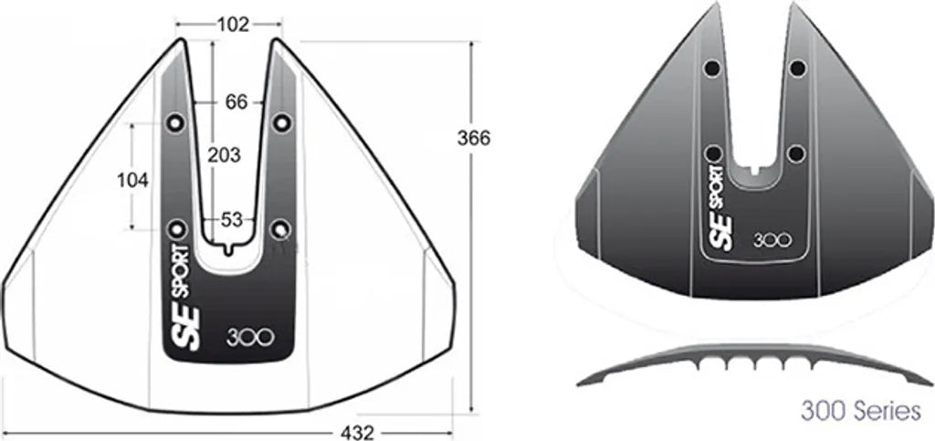  Se Sport Hydro Foil 300 Black 40-350 CV