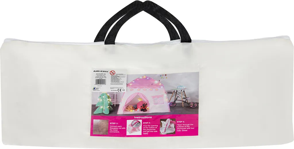  Kinderzelt Spielzelt Spielhaus Zelthaus Schloss Kinder LED-Lampen 17489