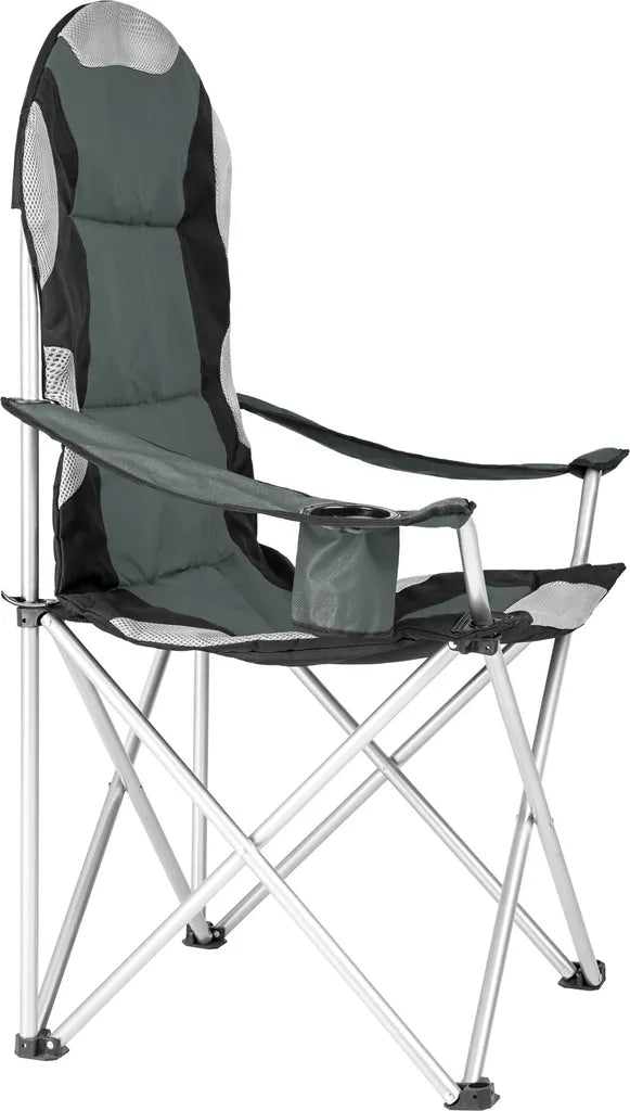  Tectake 2 Campingstühle Mit Polsterung - Grau