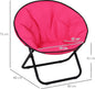  Outsunny Klappstuhl Klappsessel Campingstuhl Gartenstuhl Polstersessel Lounge Sessel Faltbar Metall + Oxfordstoff Pink 80 X 80 X 75 Cm