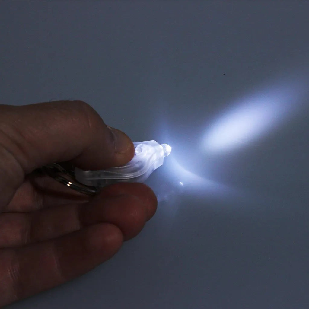  Wortek LED Mini Taschenlampe Schlüsselanhänger Weiß