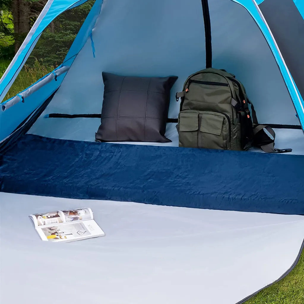  COSTWAY Isomatte Camping, Campingmatratze Aus Memory-Schaum, Leichte Schlafmatte Mit Flanellbezug, Inkl. Tragetasche, Gästematratze Für Reisen, Wandern, Zuhause, 183 X 62,5 X 6,5 Cm