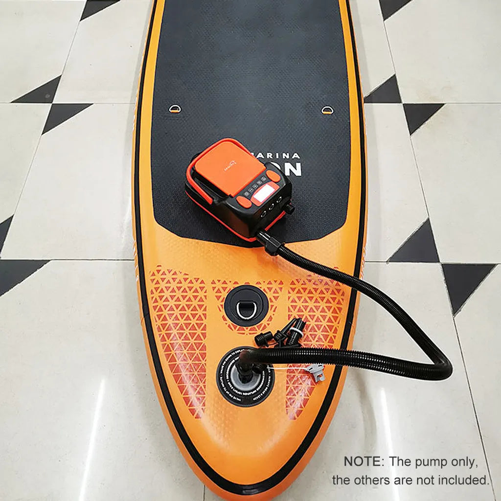  Wiederaufladbare Sup-Luftpumpe, 16 PSI 12 V Mit Akku, Stand-Up-Paddelbrett, Elektrische Pumpe, Inflator/Deflator, Tragbarer Luftkompressor Für Paddelboards, Boot, Kajak
