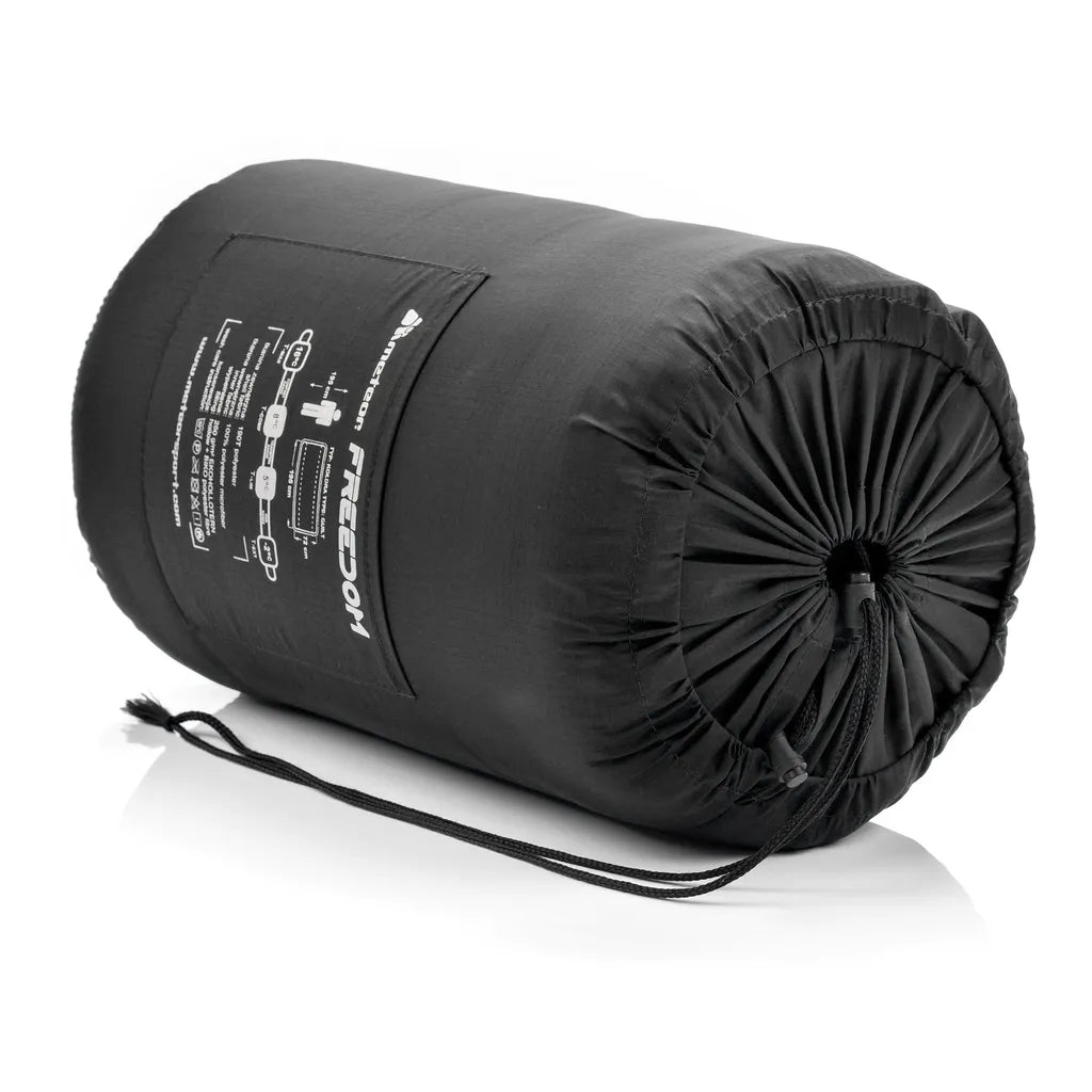  Meteor Freedom Schlafsack, Deckenschlafsack 192x72cm Schwarz / Grau