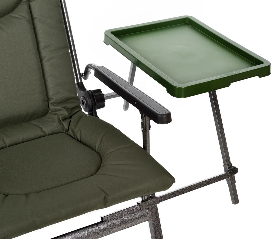  Carp Angelstuhl Campingstuhl F5R ST/P Stuhl Deluxe Karpfen Angler Campingstuhl Mit Extra Höhe Und Tisch Angelrutenhalter